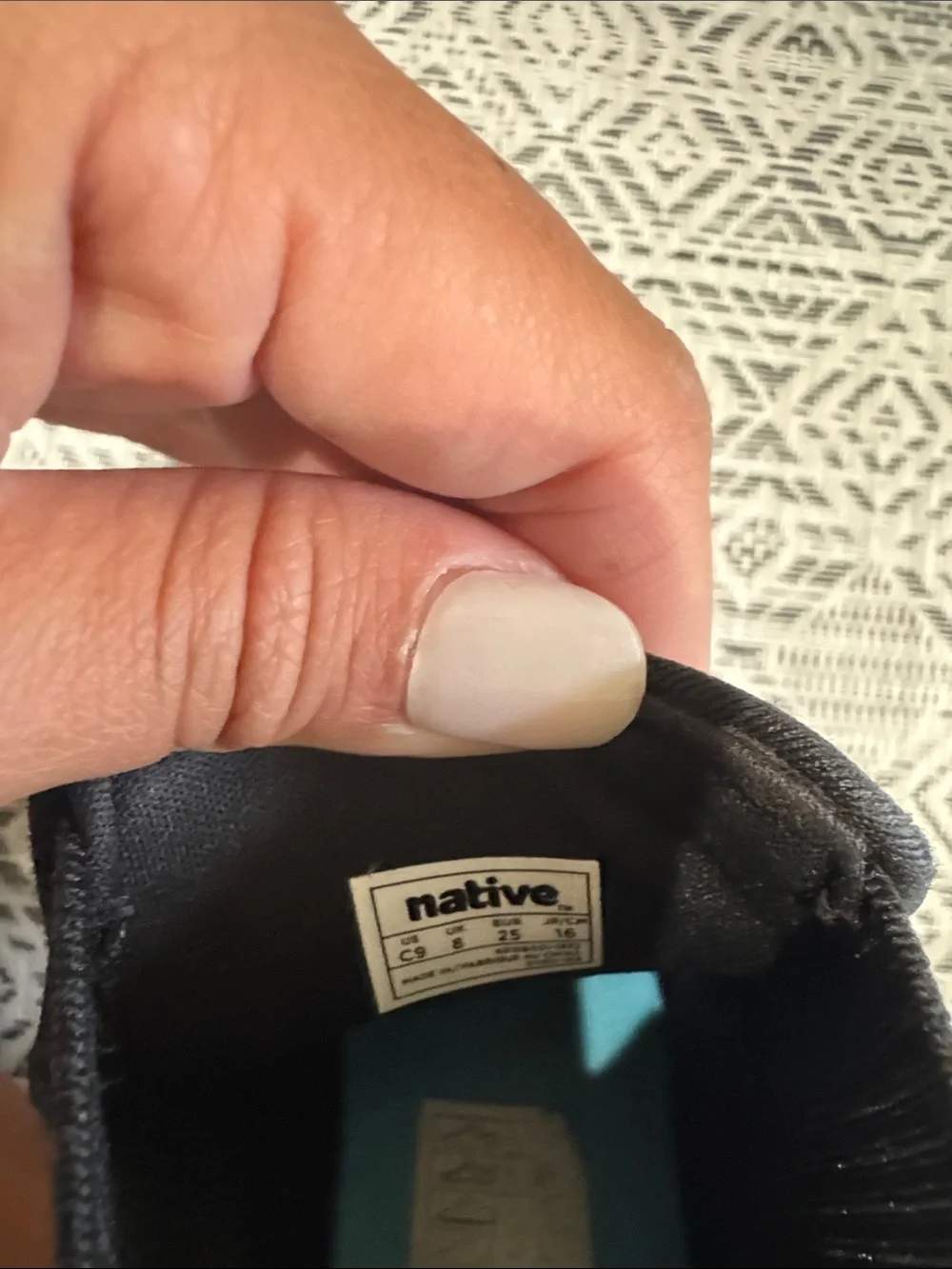 Native Shoes Kids White Patent Chelsea Boots with Black Sole
